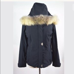 NILS Black Jacket Womens Snowboarding Ski Coat